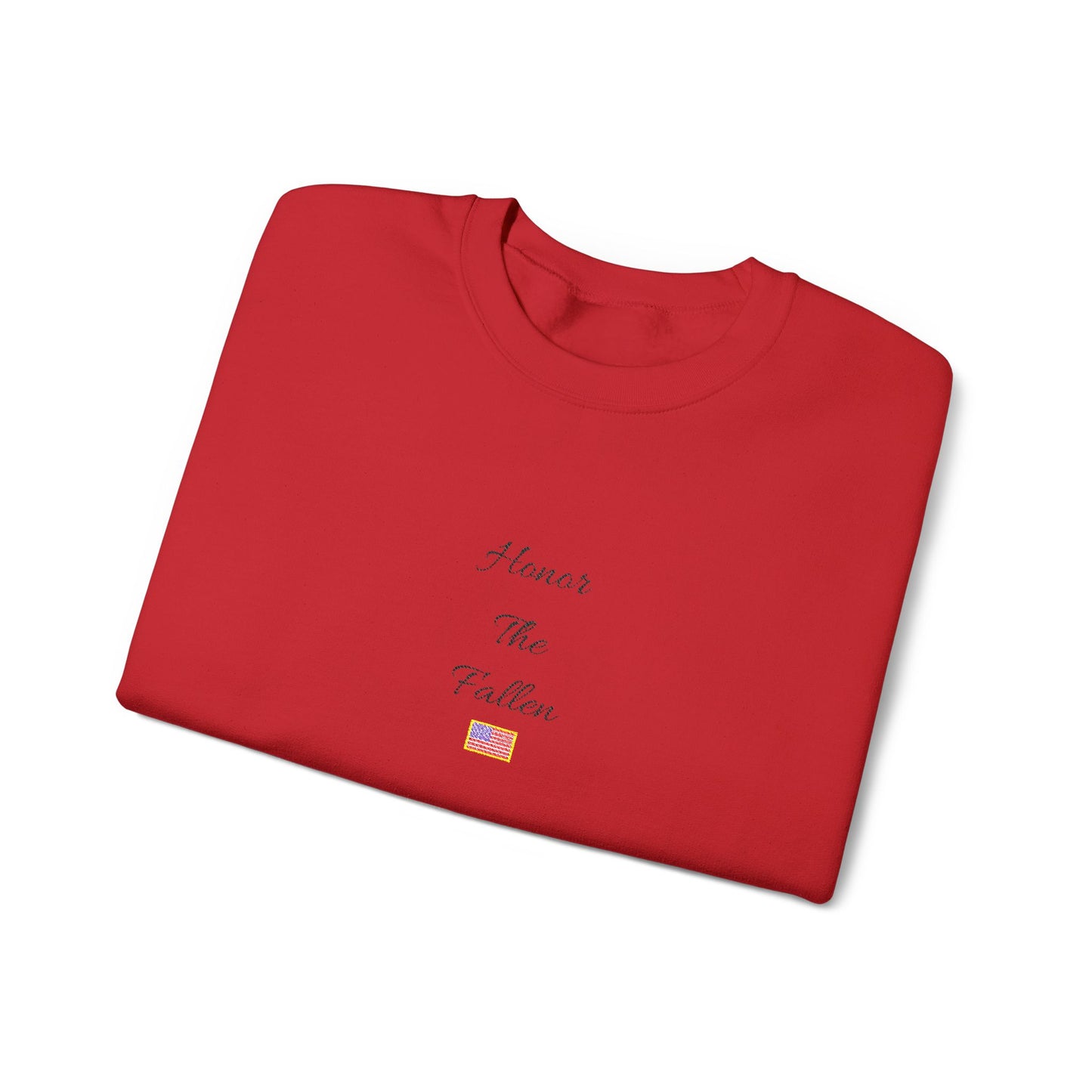 Honor The Fallen Embroidered Sweatshirt (Unisex)