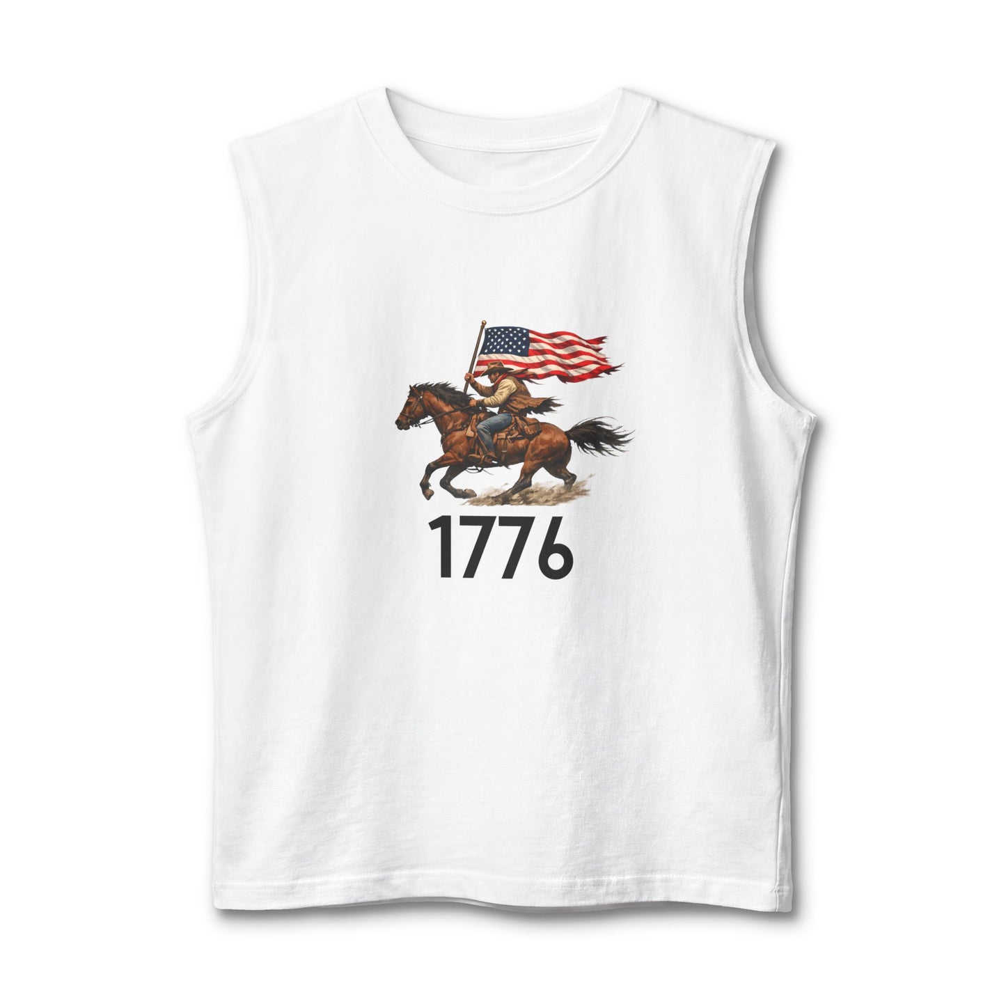1776 Patriotic Cowboy Muscle Tank