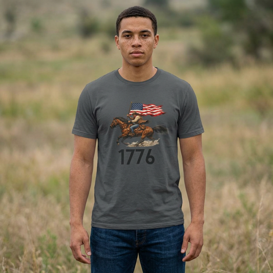 1776 Patriotic Cowboy T-Shirt