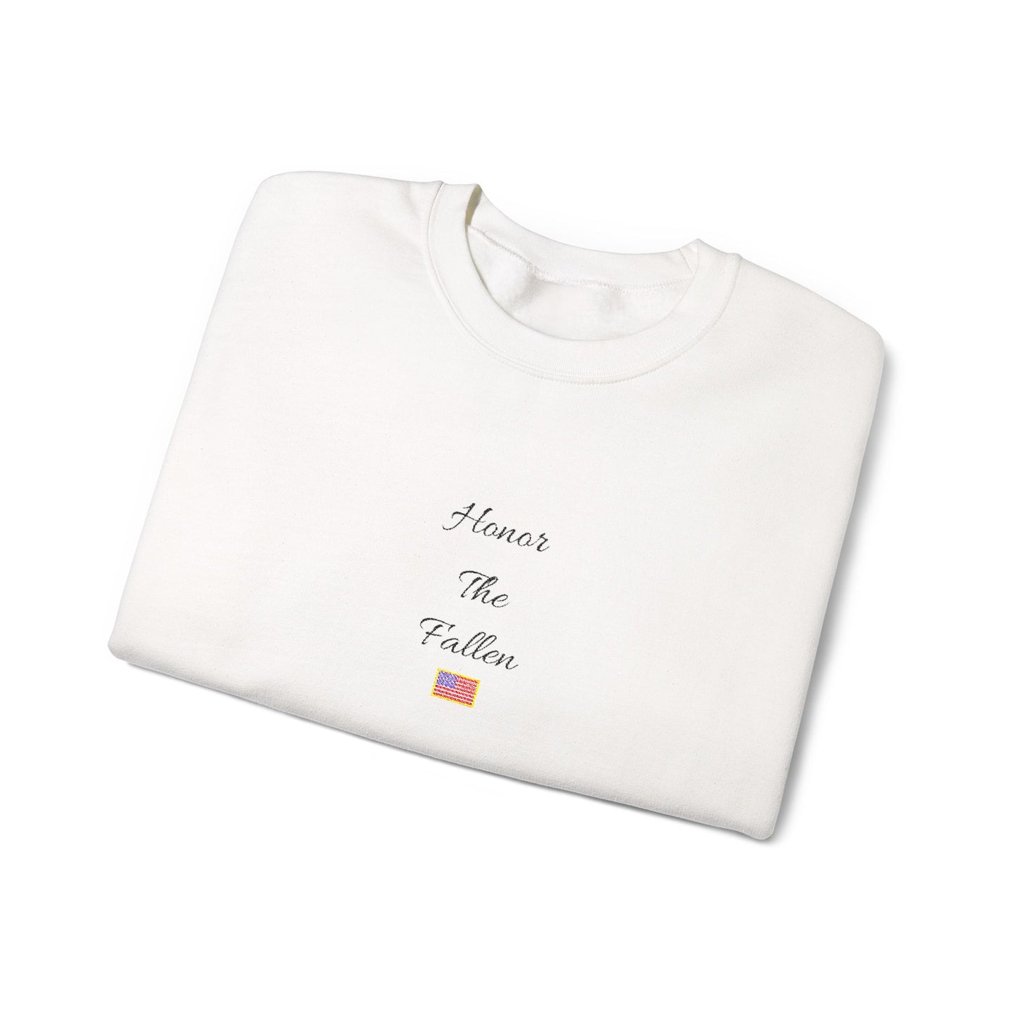Honor The Fallen Embroidered Sweatshirt (Unisex)