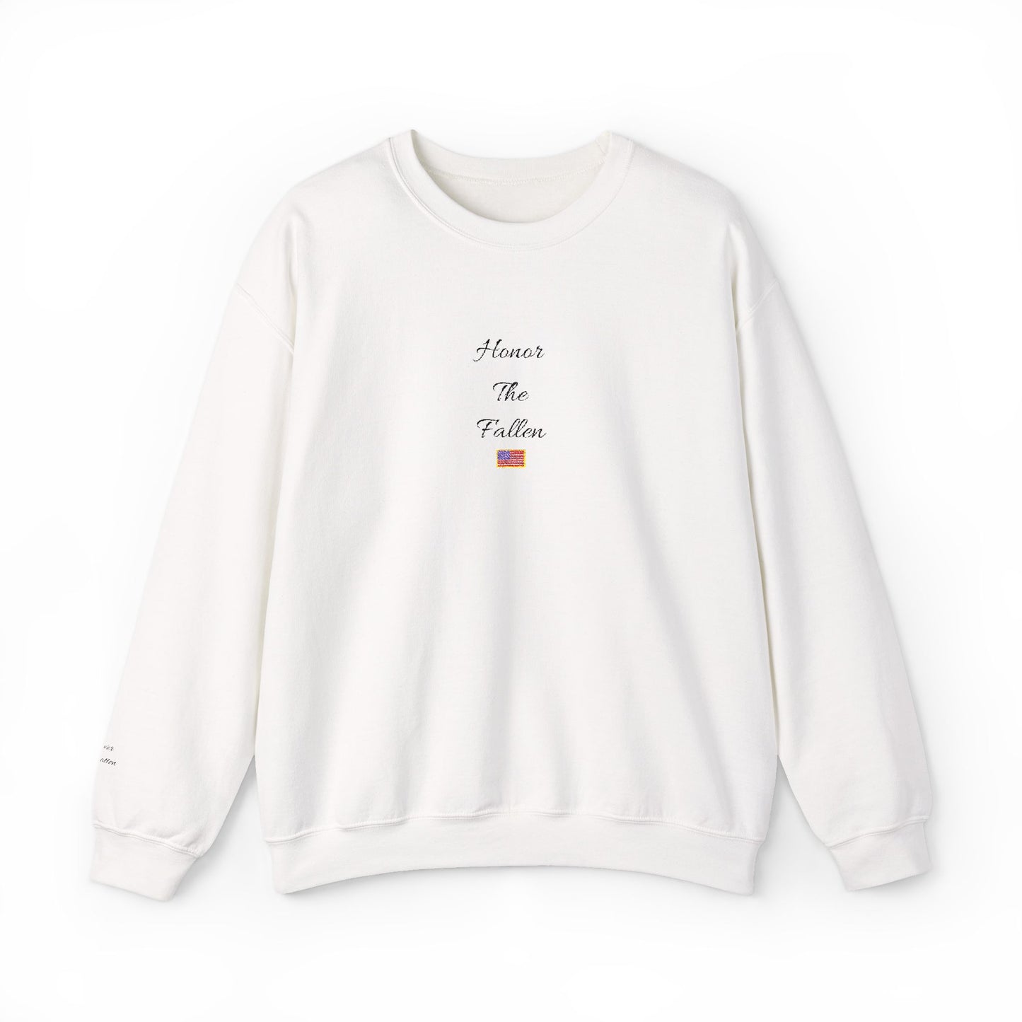 Honor The Fallen Embroidered Sweatshirt (Unisex)